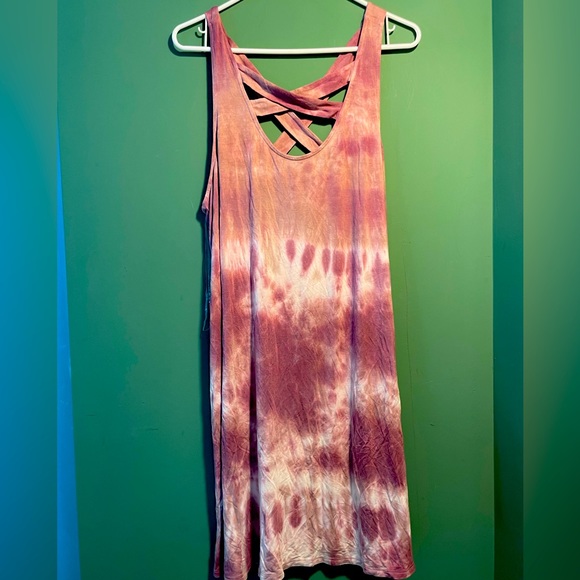 American Eagle Outfitters Dresses & Skirts - - American eagle, ladies, soft dress muted mauve and white marbled size XL